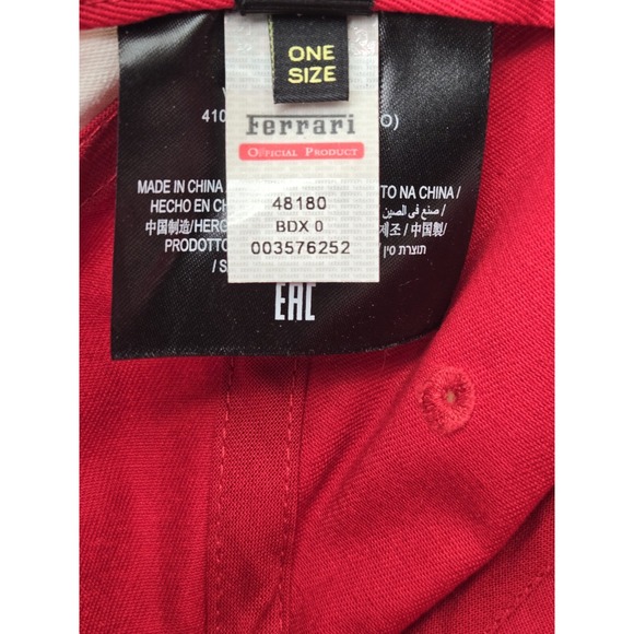 Ferrari Hat Official Product One Size Racing NWOT Cap Shield Logo Car - Picture 8 of 8